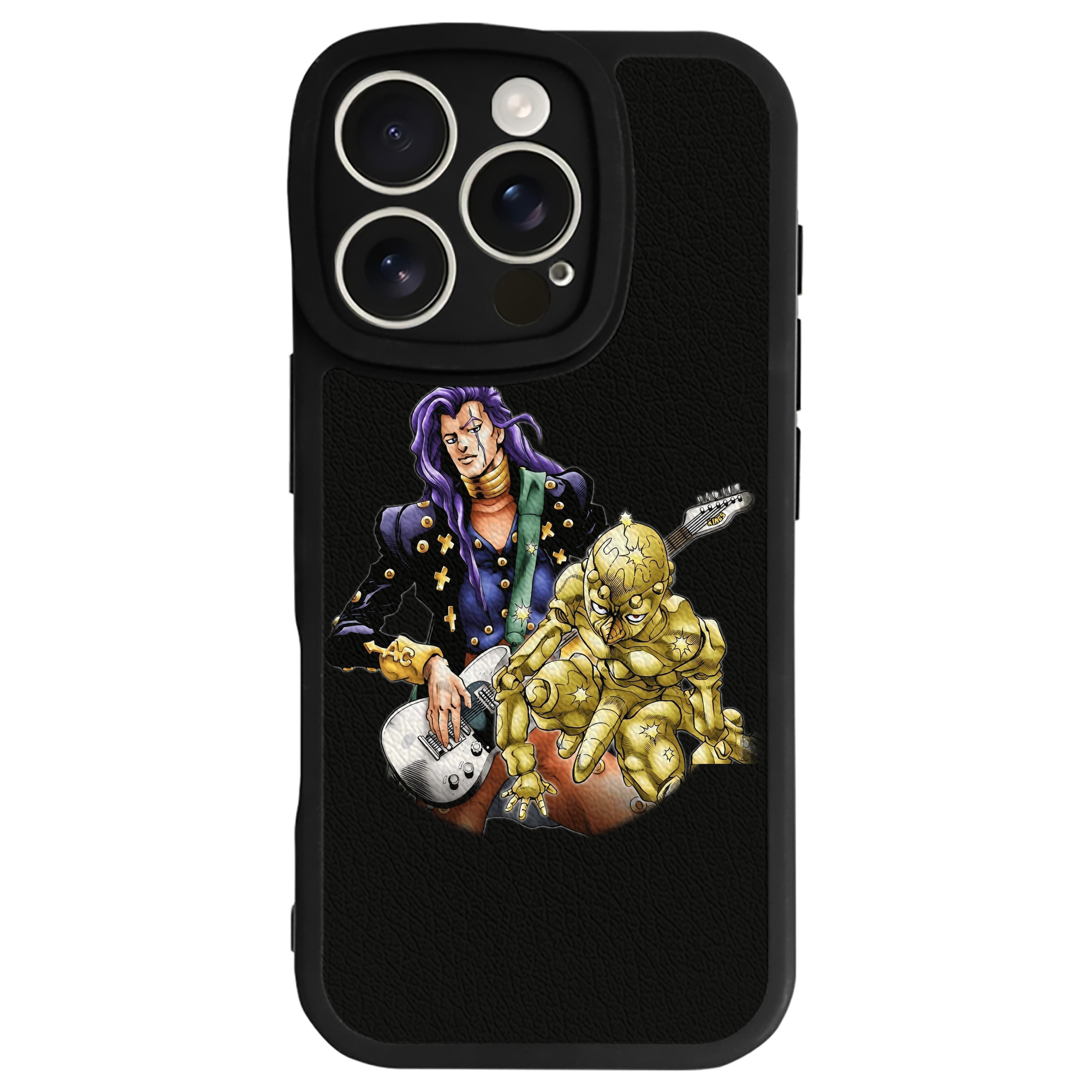 （画像用） ジョジョの奇妙な冒険 おといし あきら JoJo's Bizarre Adventure Akira Otoishi 【iPhone 16シリーズ対応】シリコンスマホケース（レザー調） 材質：シリコン